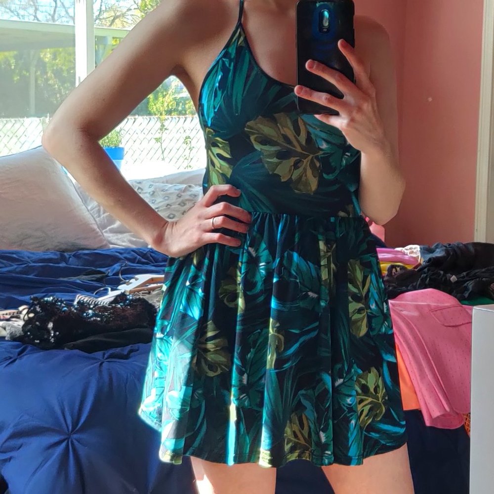 Flirty tropical dress